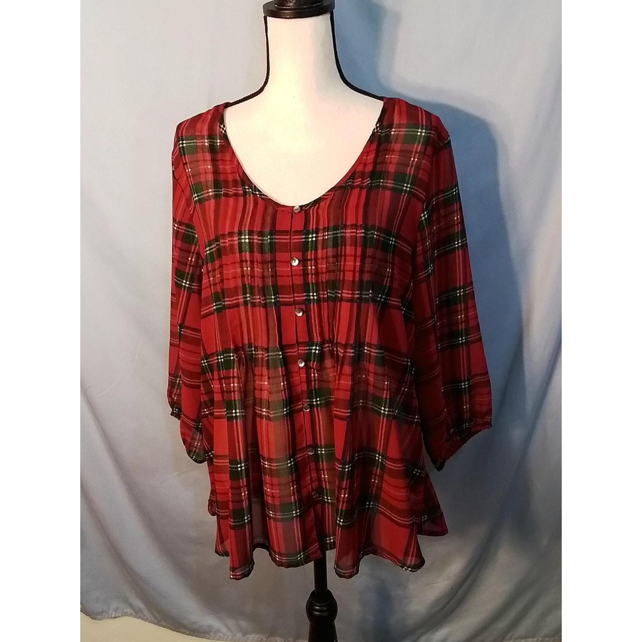 Source Unknown Women's Blouse - Red - XL – North … - image 1