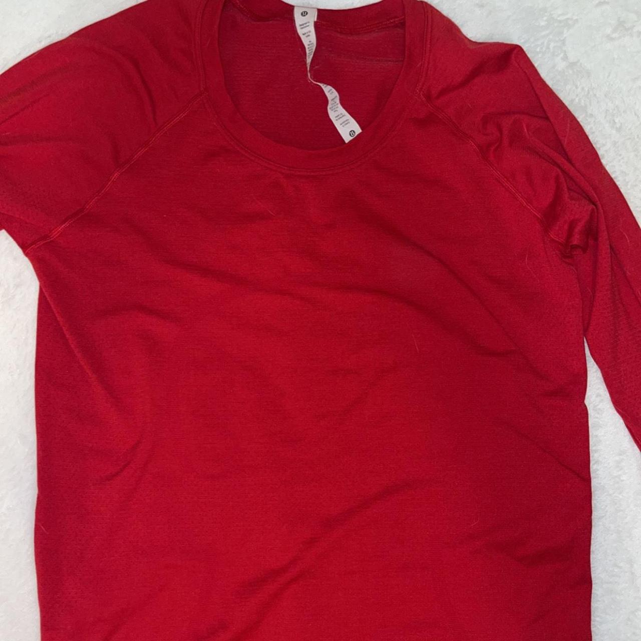 Lululemon Women's Red Shirt | Depop