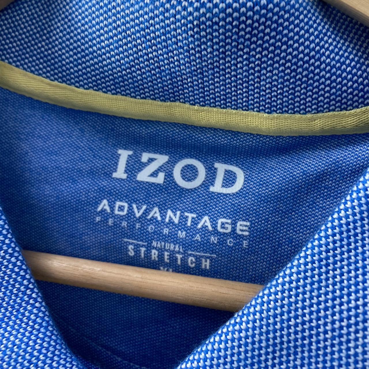 Vintage Izod Polo shirt - Men’s L - Blue, yellow... - Depop