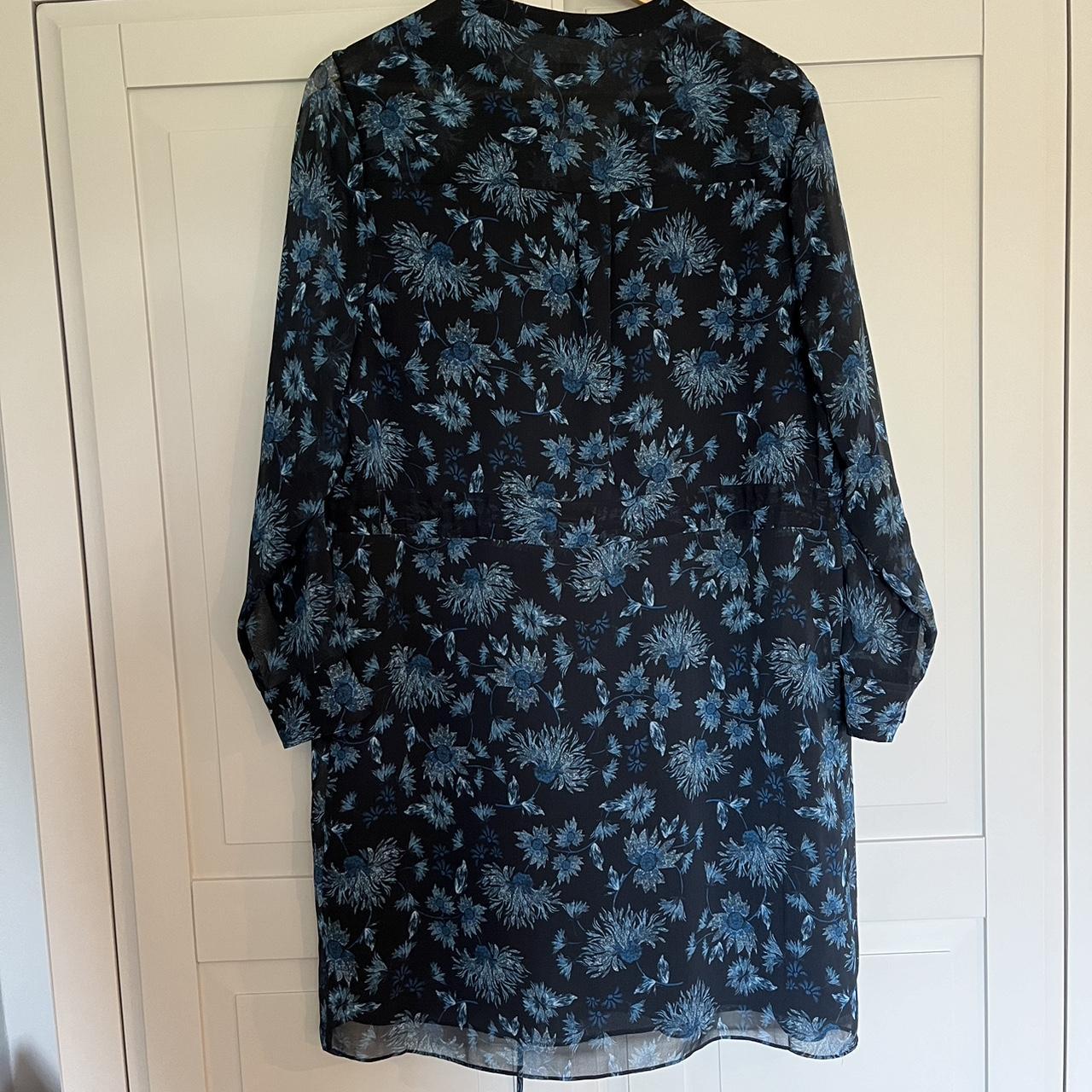 Whistles pitti print blue shirt dress UK size. Depop