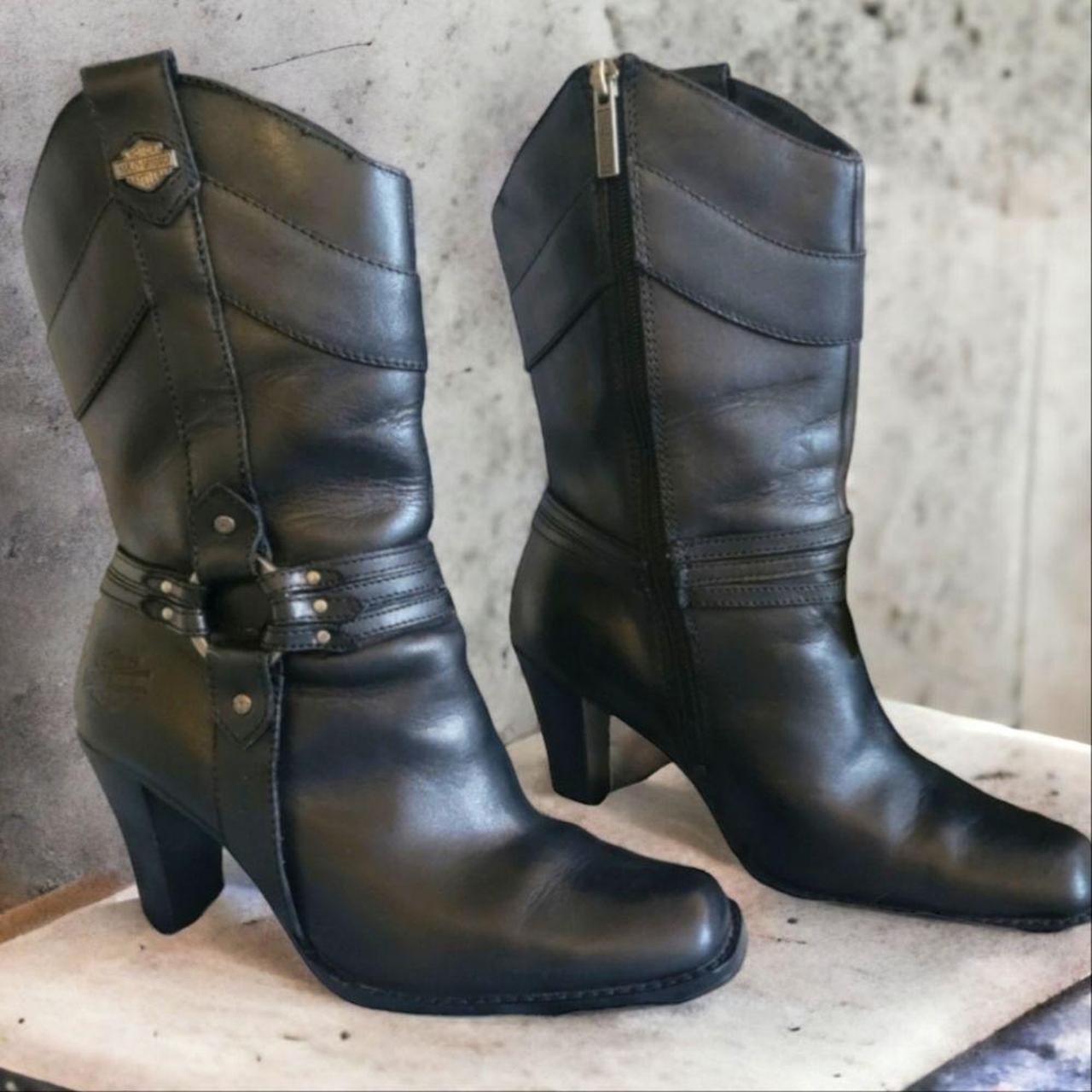 Harley davidson womens high cheap heel boots