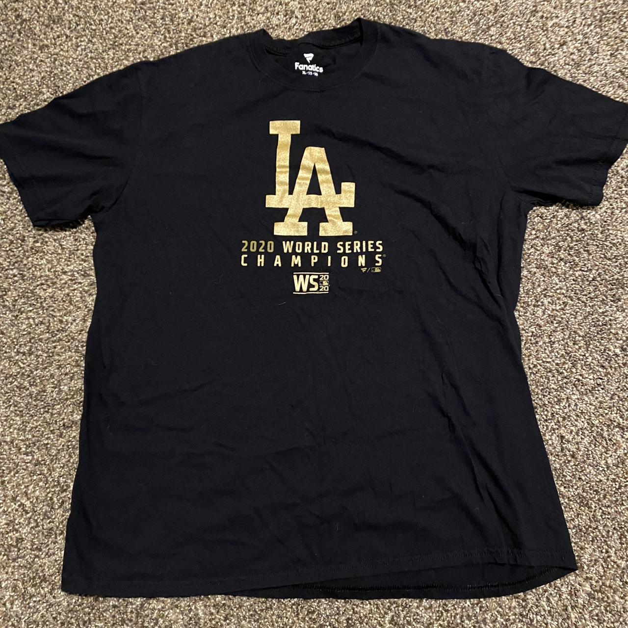 LA Dodgers World Series Championship 2020 T-Shirt FANATICS MEDIUM