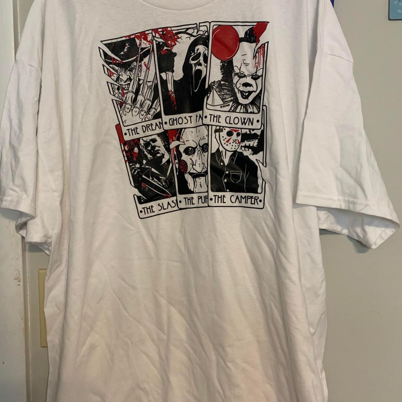 Horror Character themed tarot card t-shirt. all the... - Depop