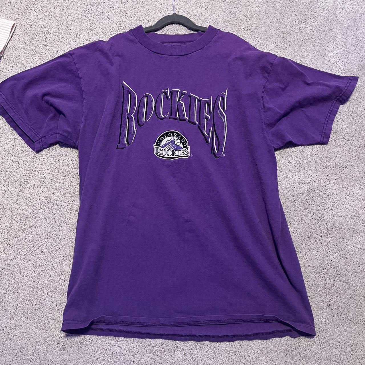 Colorado Rockies Polo Shirt Large $25 + Depop - Depop