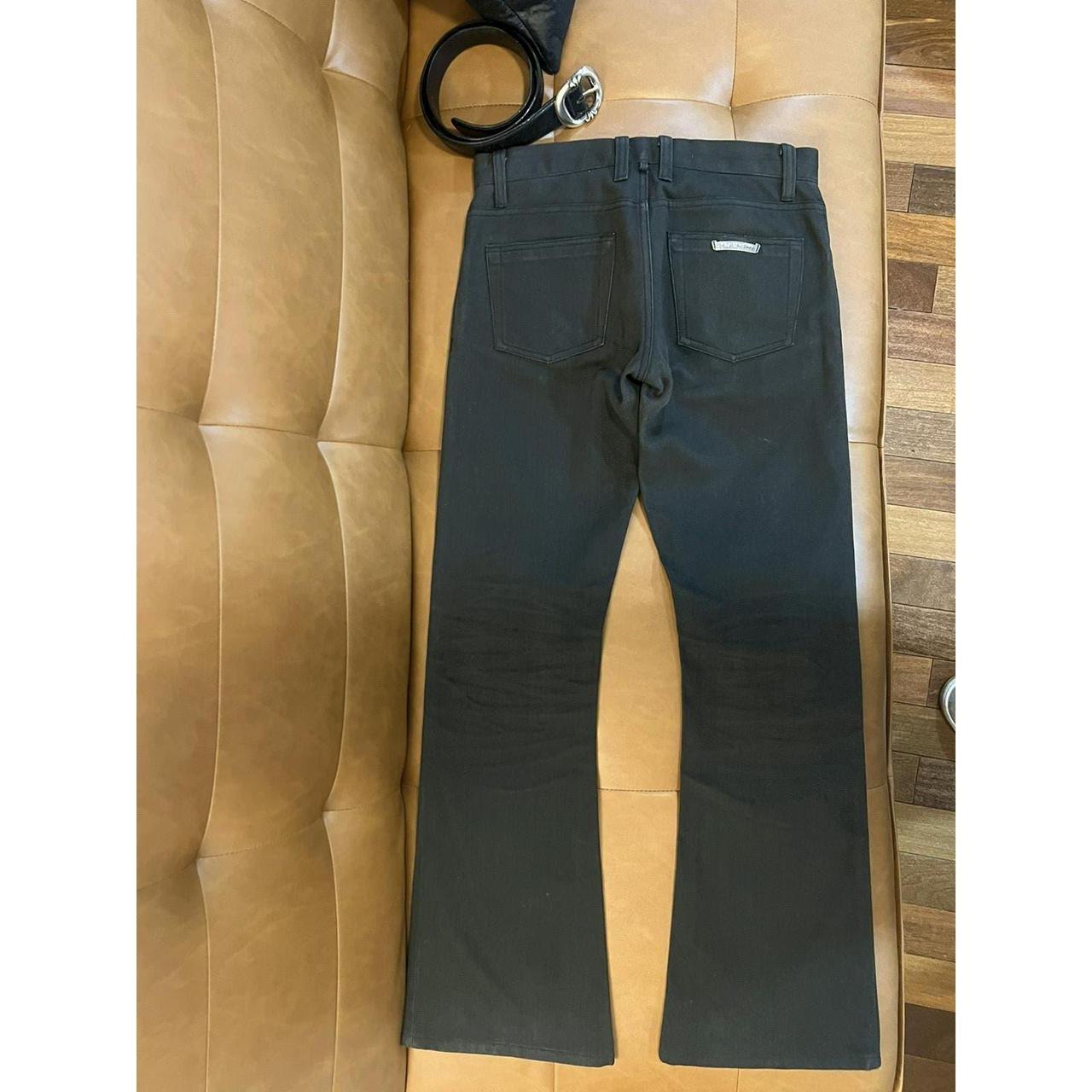 Chrome Hearts Black Denim Flare Jeans Gently Used, | Depop Chrome Hearts Black Denim Flare Jeans Gently Used, | Depop