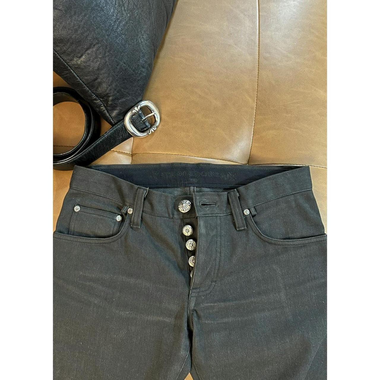 Chrome Hearts Black Denim Flare Jeans Gently Used, | Depop Chrome Hearts Black Denim Flare Jeans Gently Used, | Depop