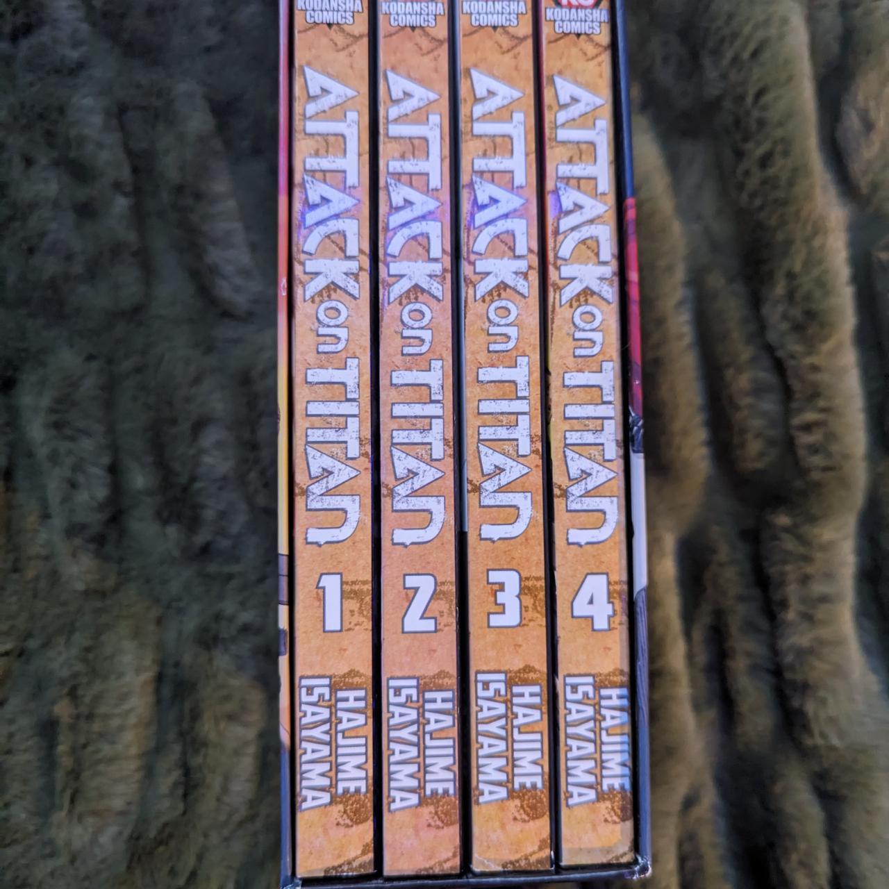 AOT/ Attack on Titan manga volumes 1-4 in original... - Depop