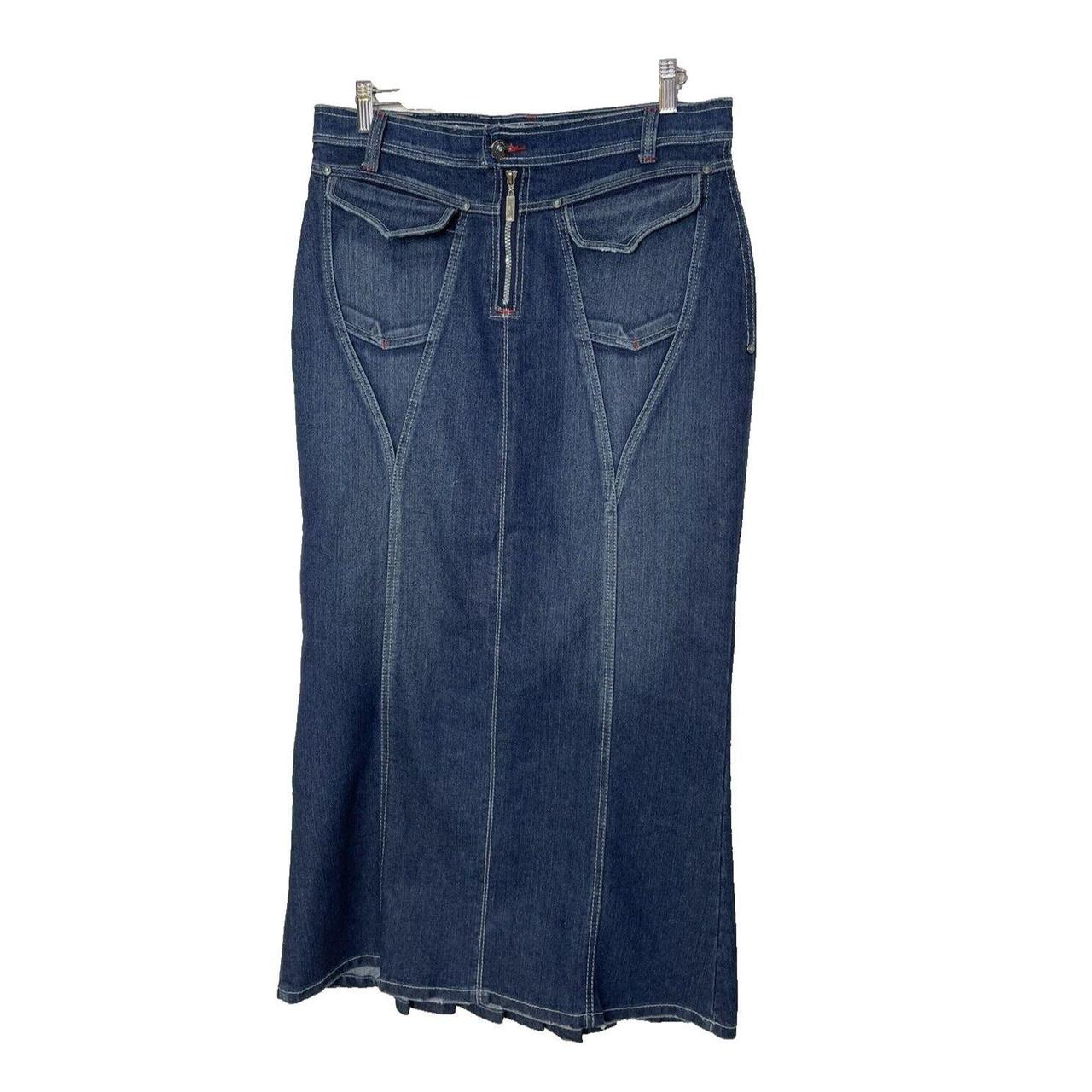 Long denim clearance skirts size 10