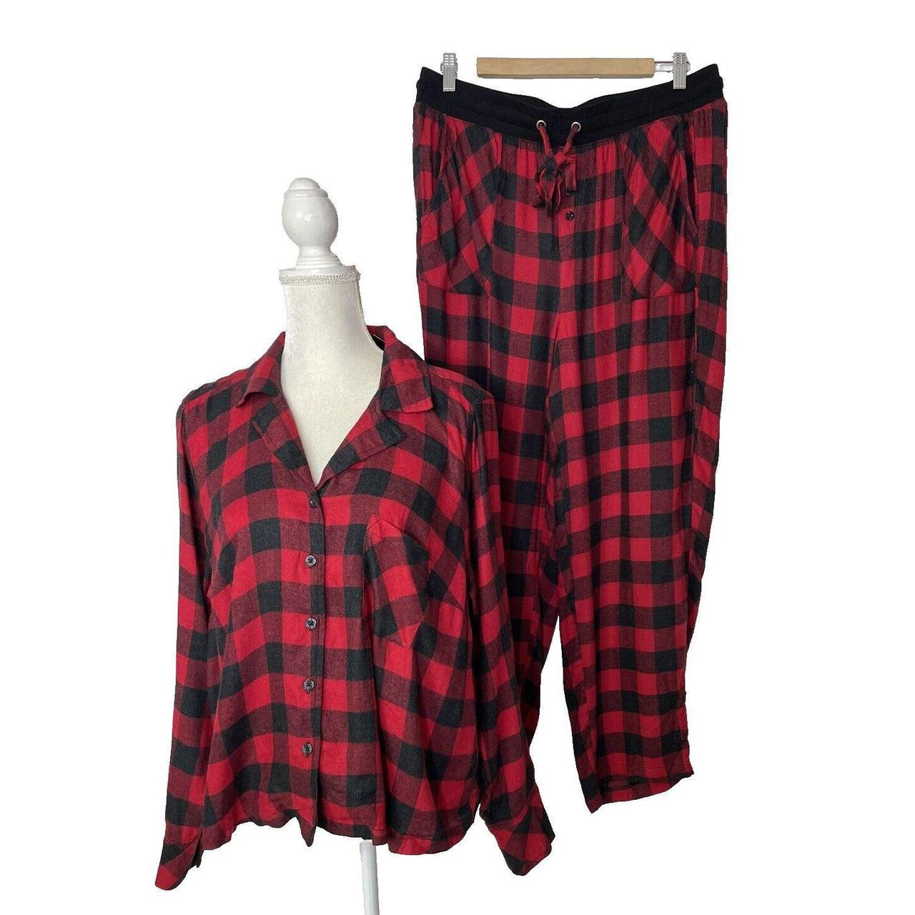 Torrid Sleep Size L 0 Buffalo Check Pajama Set Red - Depop
