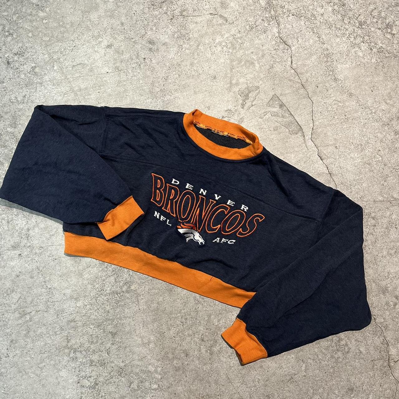 denver broncos crop top