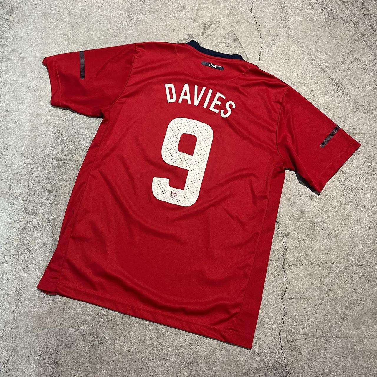 vintage nike usa national team soccer jersey davies... - Depop