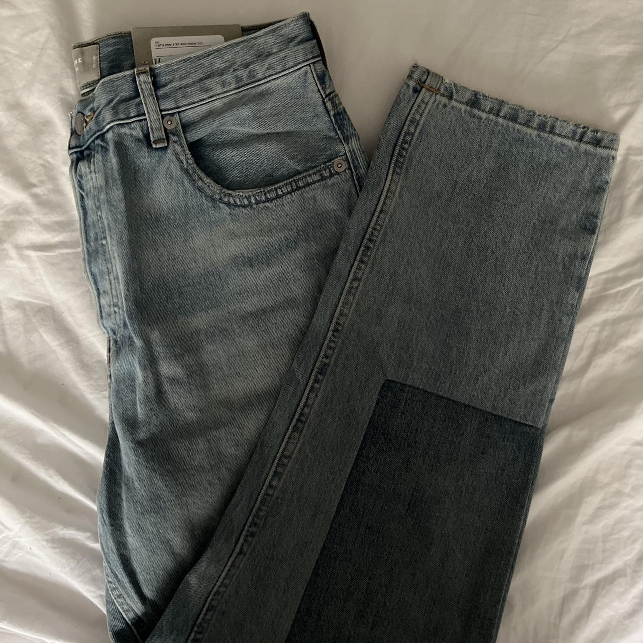 Everlane The ’90s Cheeky Jean in patched blue... - Depop