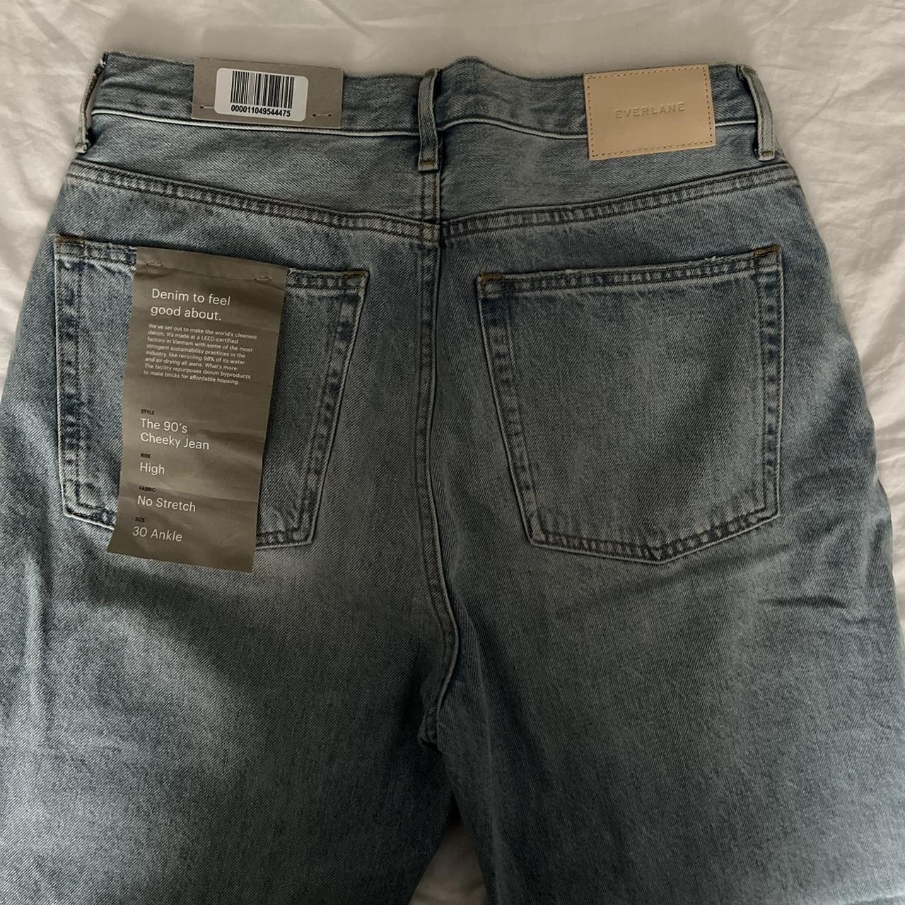 Everlane The ’90s Cheeky Jean in patched blue... - Depop