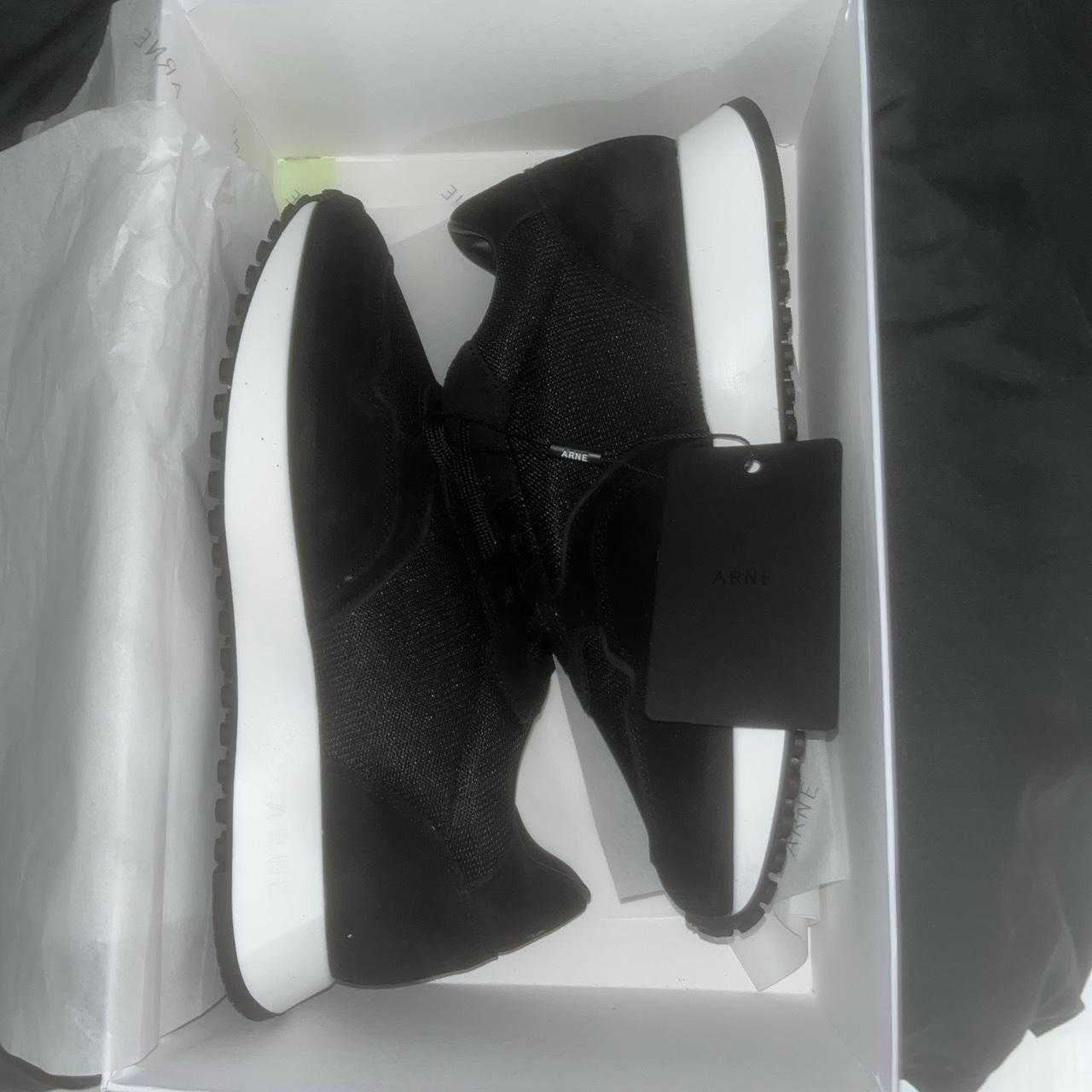 Brand new Arne track racer trainers In black with a... - Depop