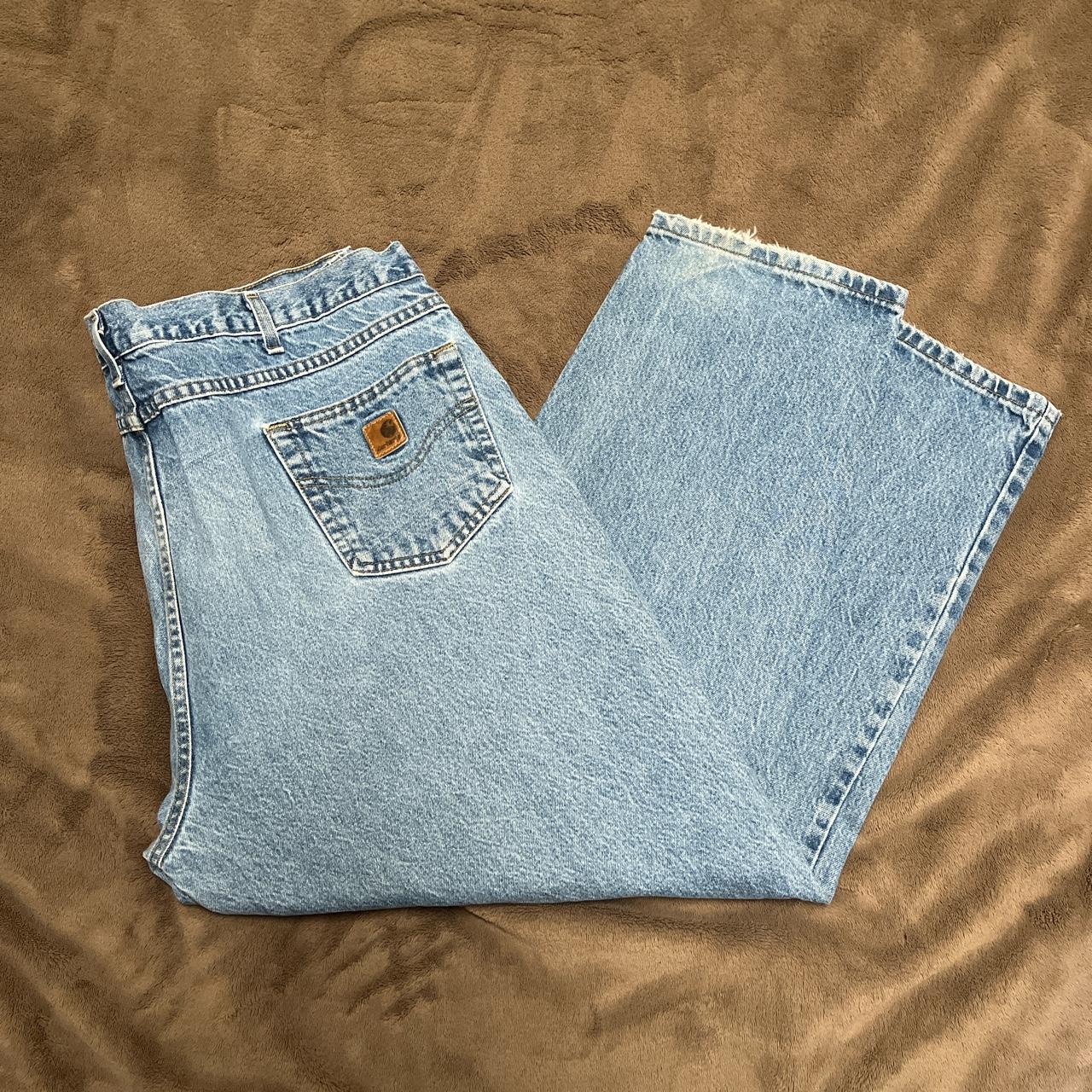 Baggy Carhartt Jeans, Super clean. - Depop