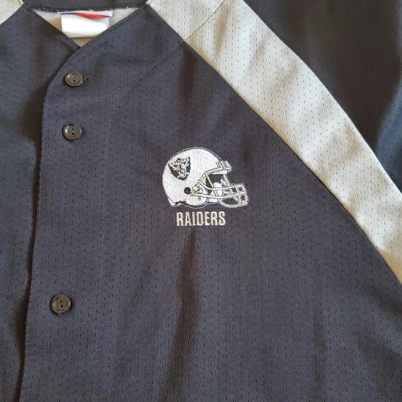 Vintage Oakland Raiders NFL Baseball Jersey Size - Depop