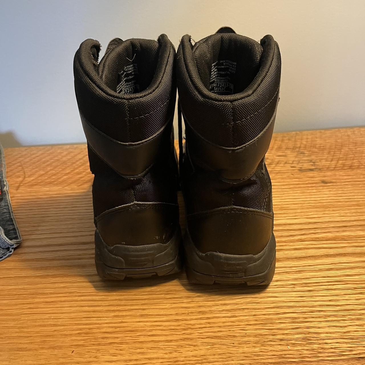 mens black steel toe boots