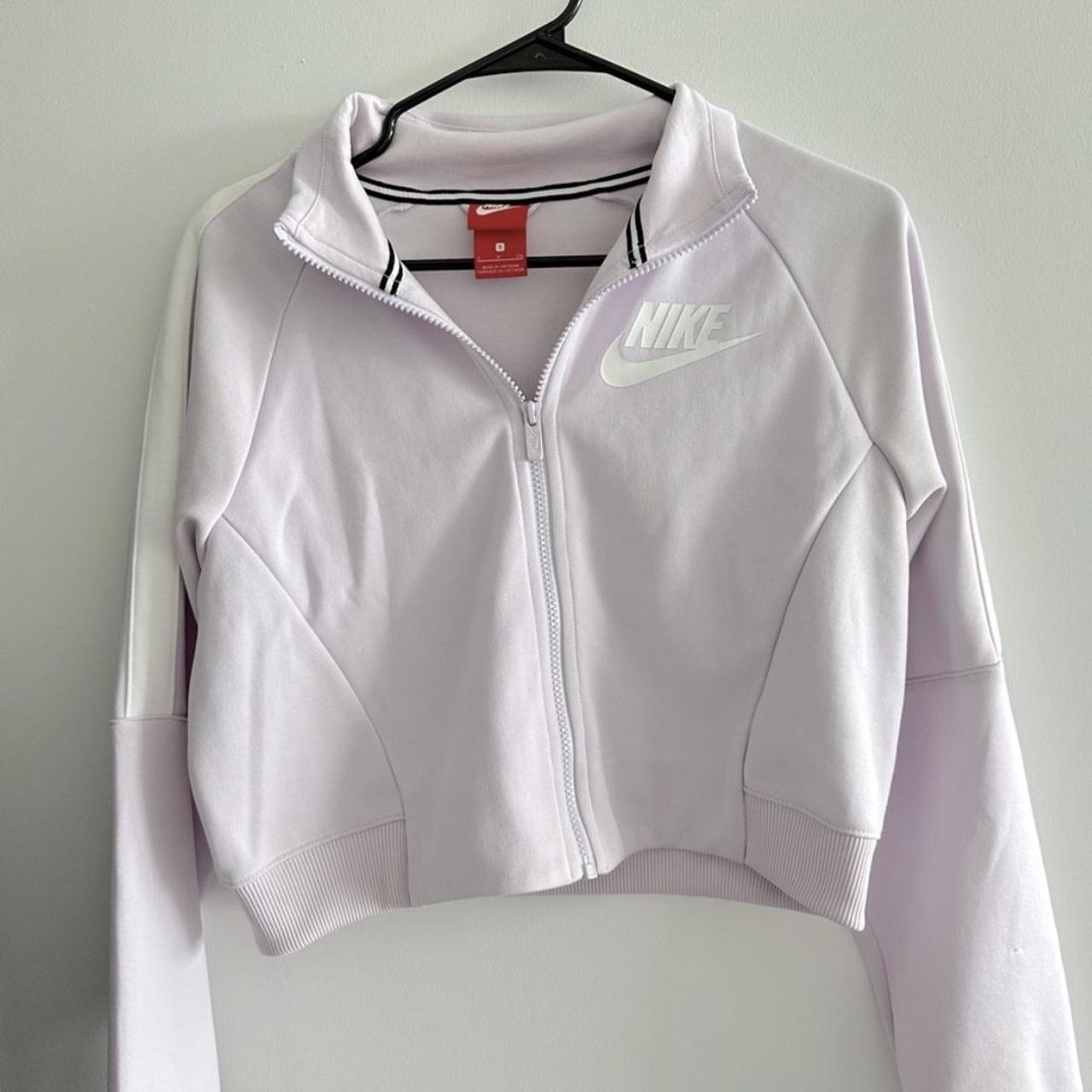 nike lilac half zip