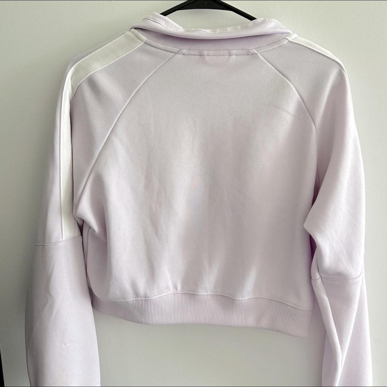 Nike cropped lilac zipper jacket - Depop