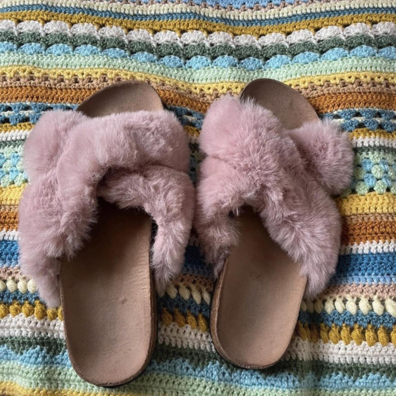 John Lewis Women's Pink Slides Depop