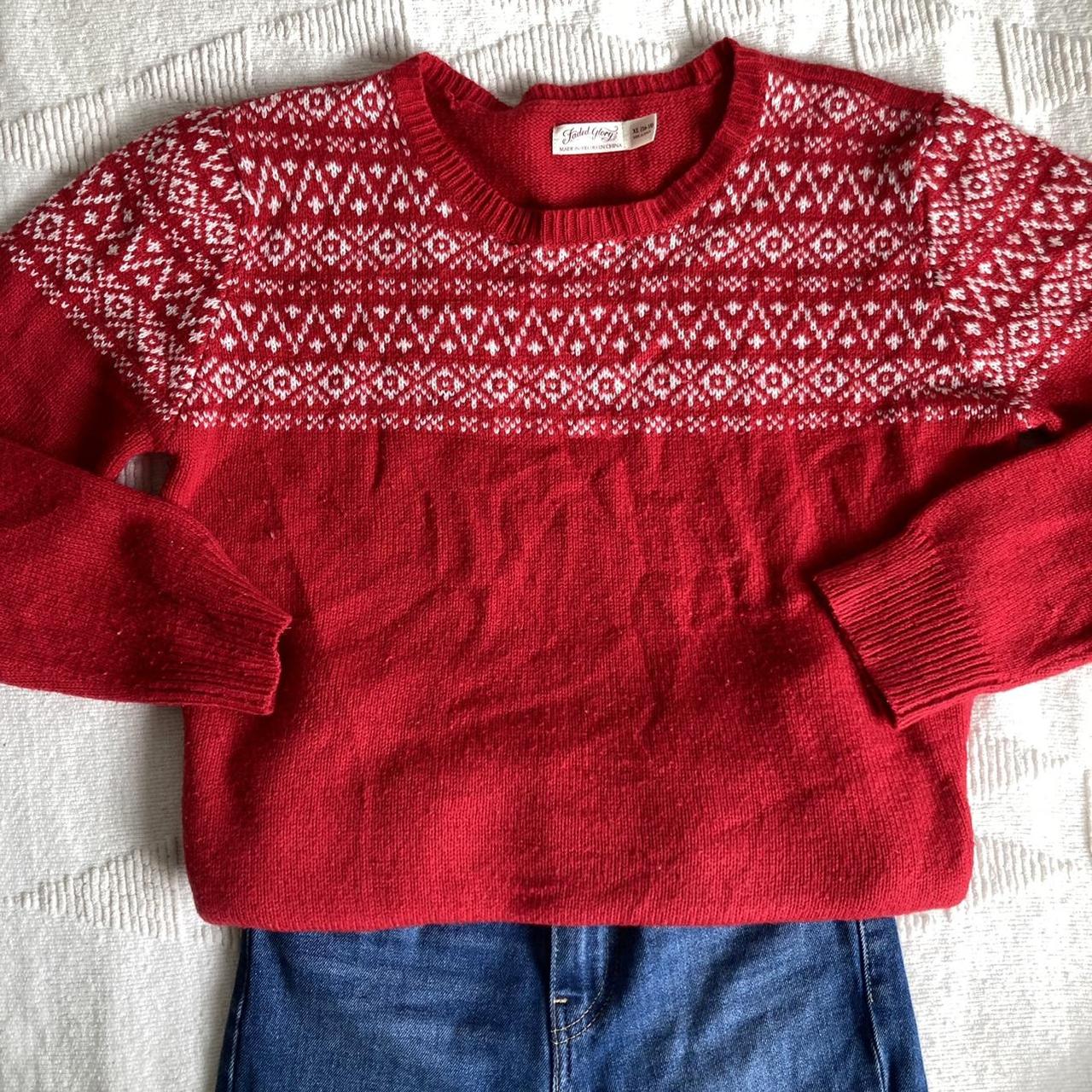 Cute Red Christmas Sweater 