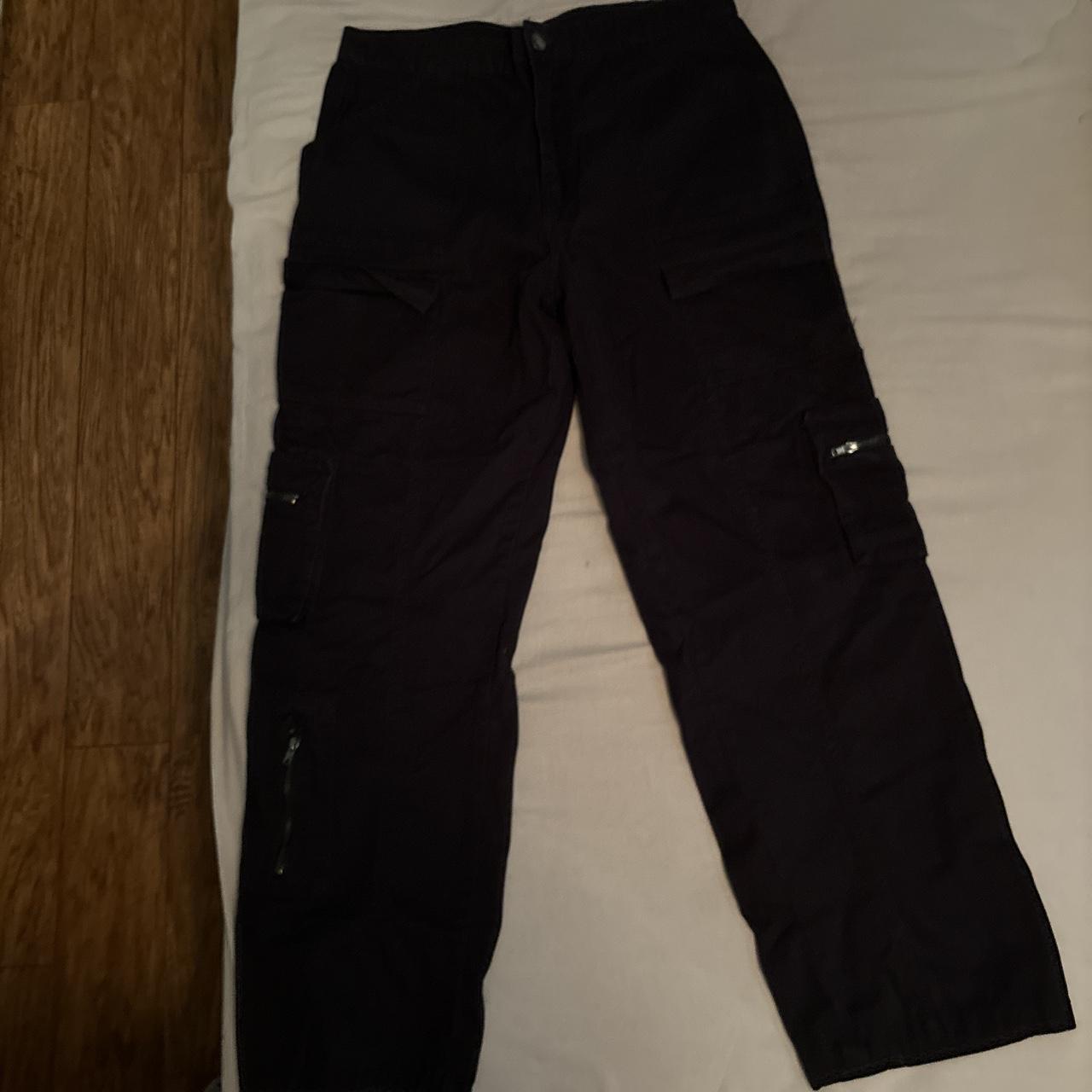 Angel kiss black cargo pants 7/28 #streetwear | Depop