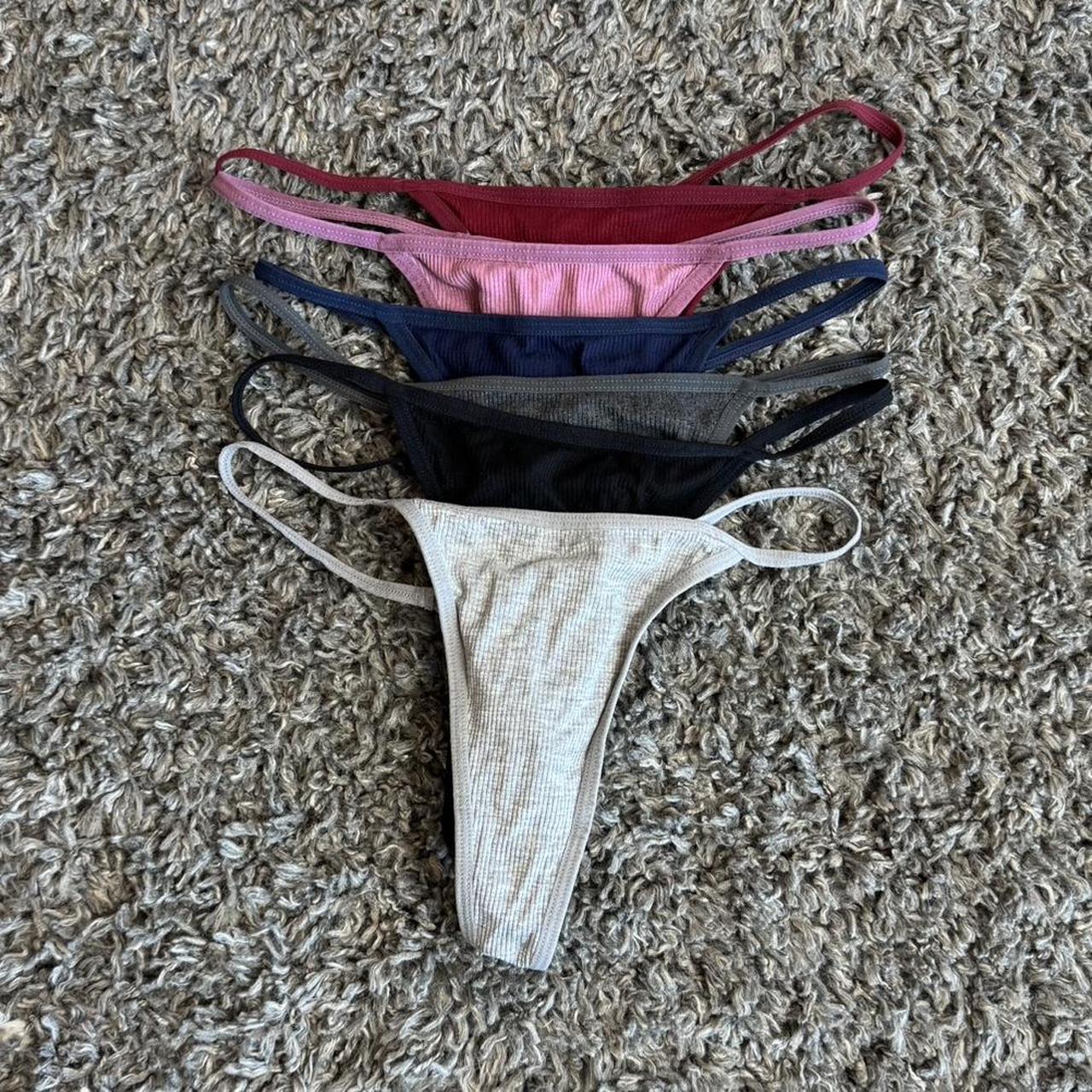 Multi Color 6 Piece G String Thong Bundle New Size... - Depop