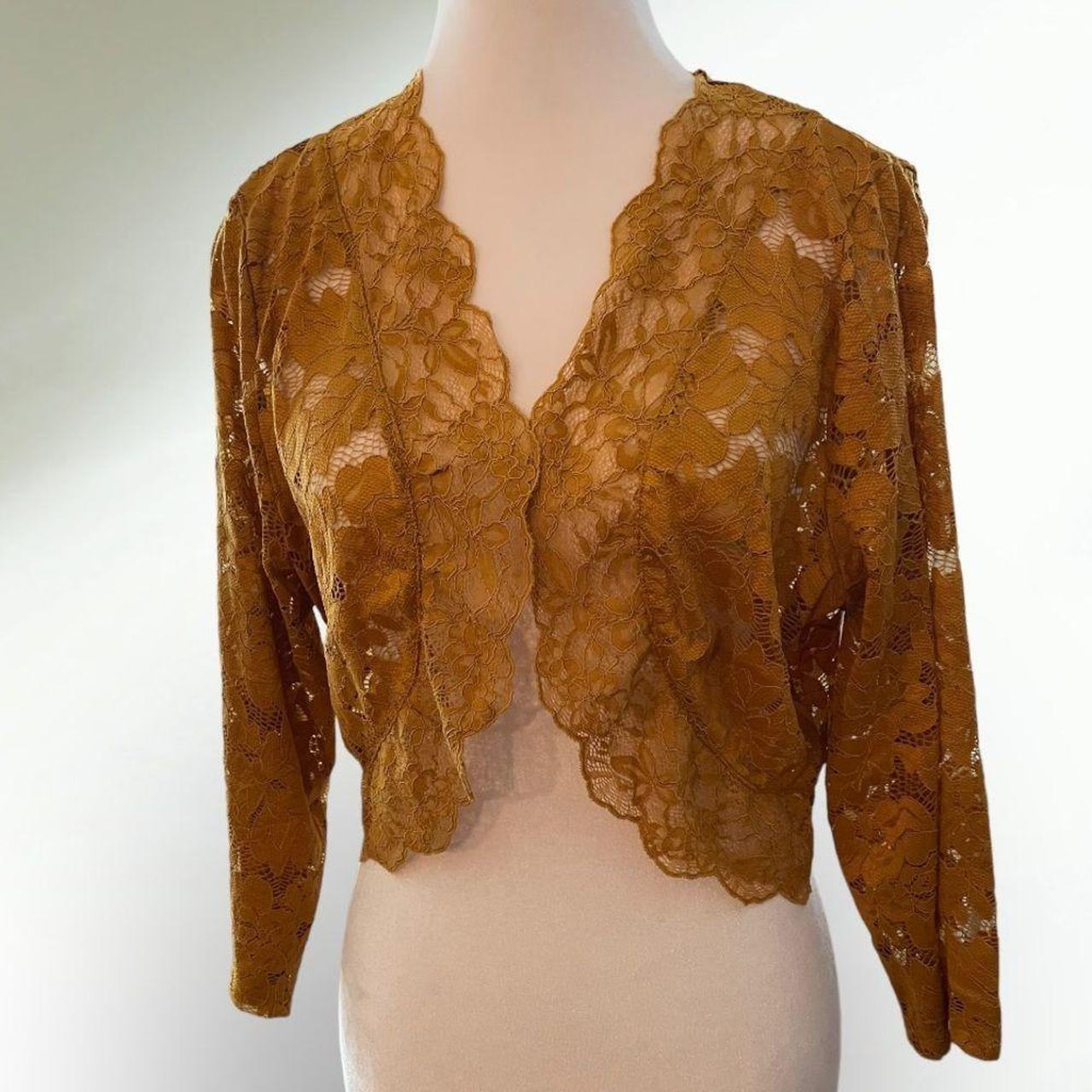 Women's gold bolero on sale jacket