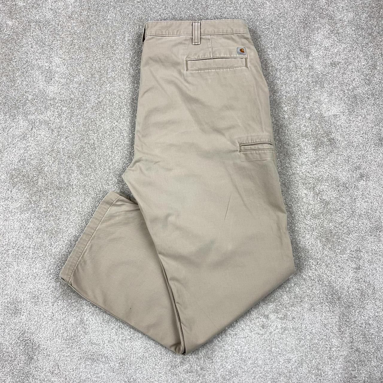 Carhartt carpenter jeans Beige / cream colour... - Depop