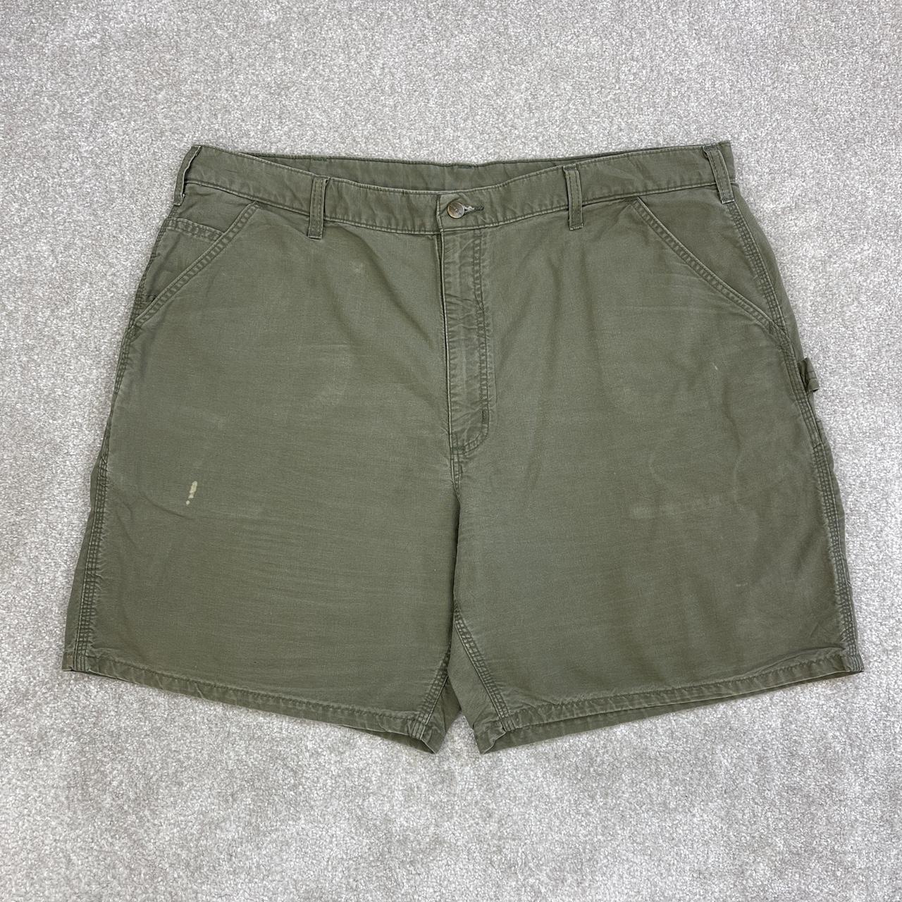 Carhartt shorts Faded green carpenter shorts Loose... - Depop