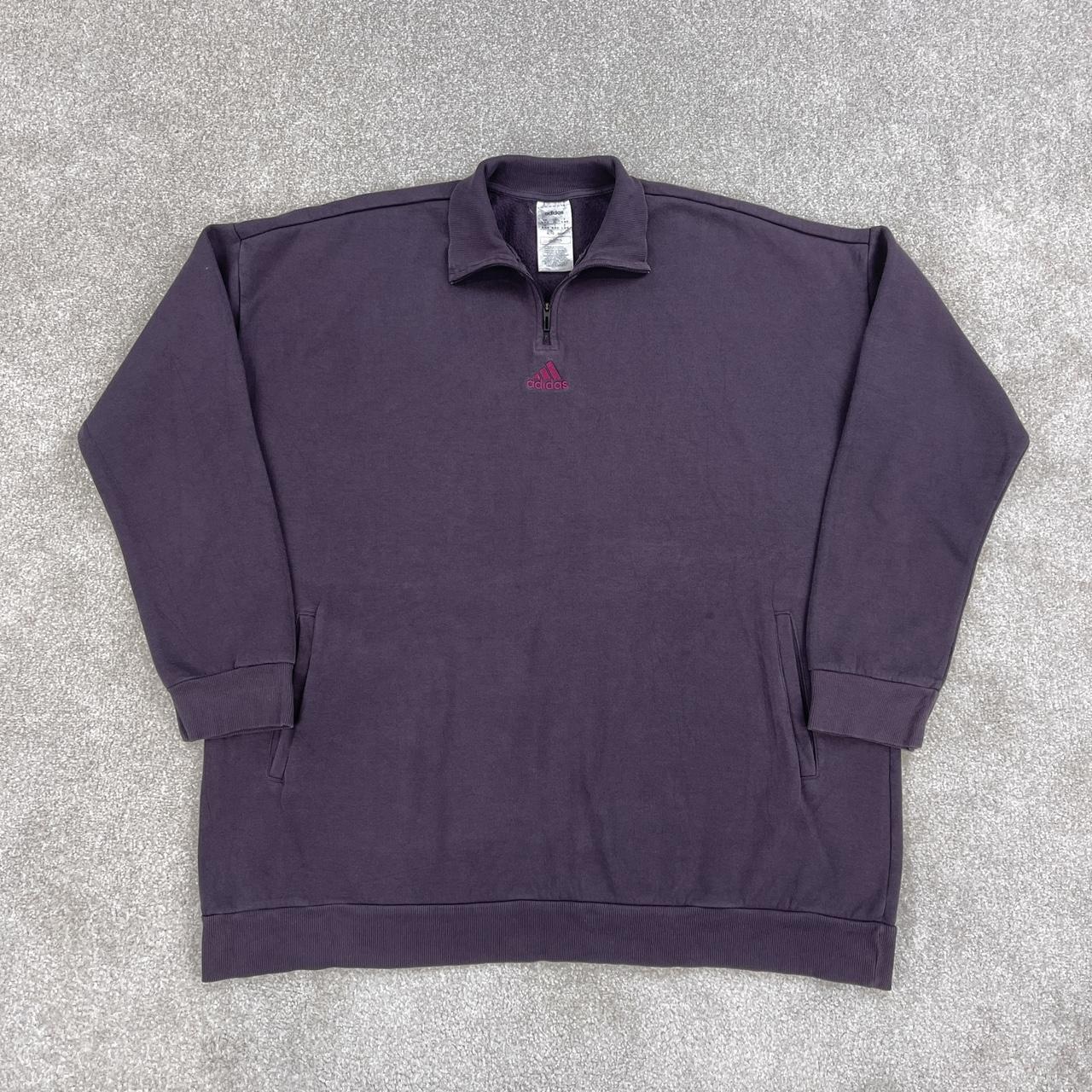 Adidas lilac best sale quarter zip