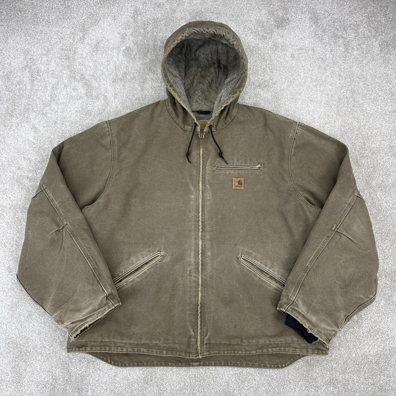 Carhartt active jacket Stone / grey Sierra... - Depop