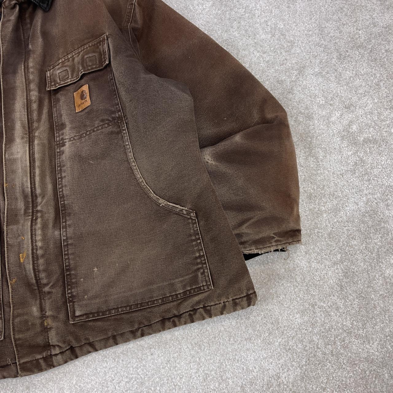 Carhartt Jacket Faded Brown Traditional Arctic - Depop