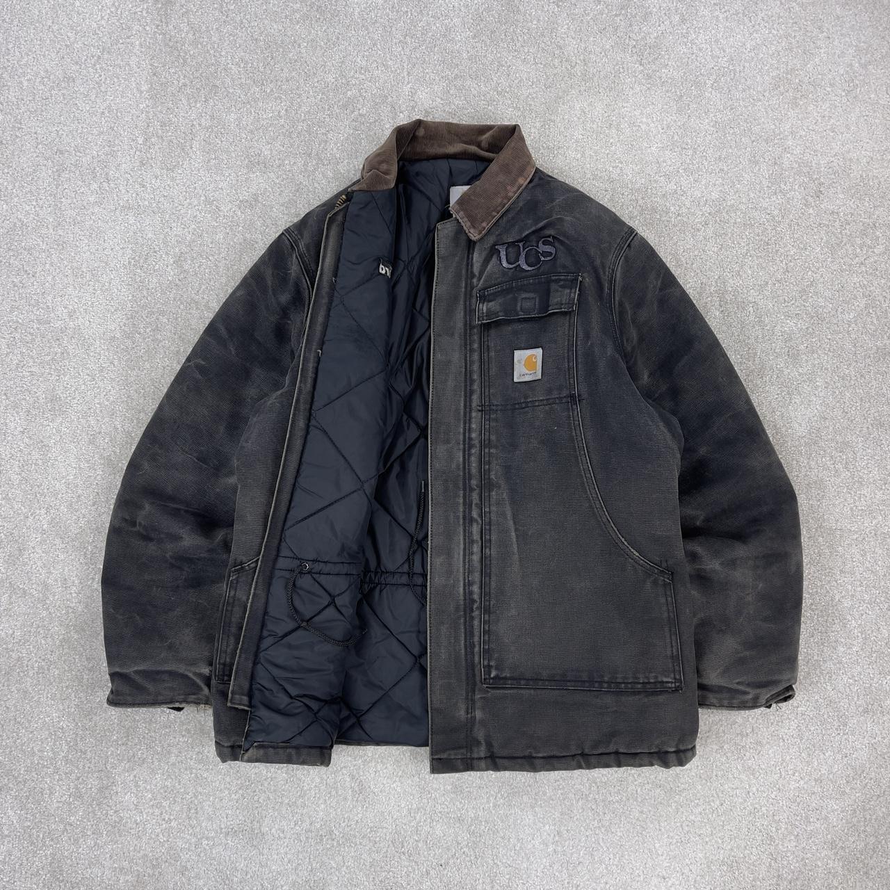 Carhartt Jacket Faded Black Traditional Arctic - Depop