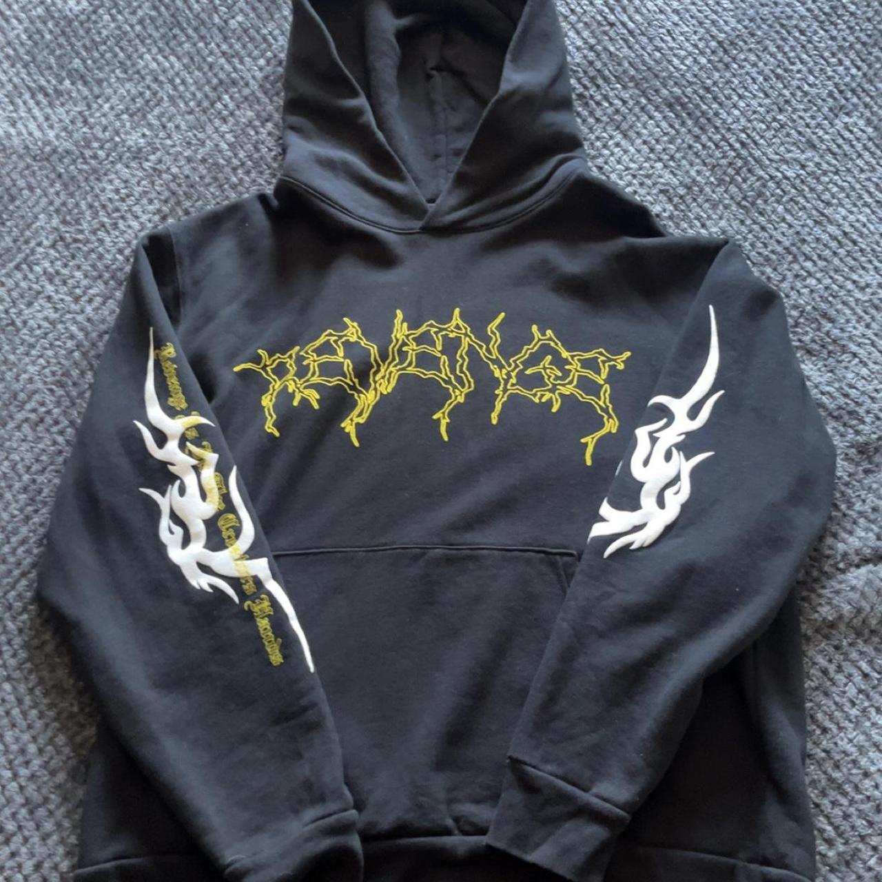 Black anarchy hoodie revenge best sale