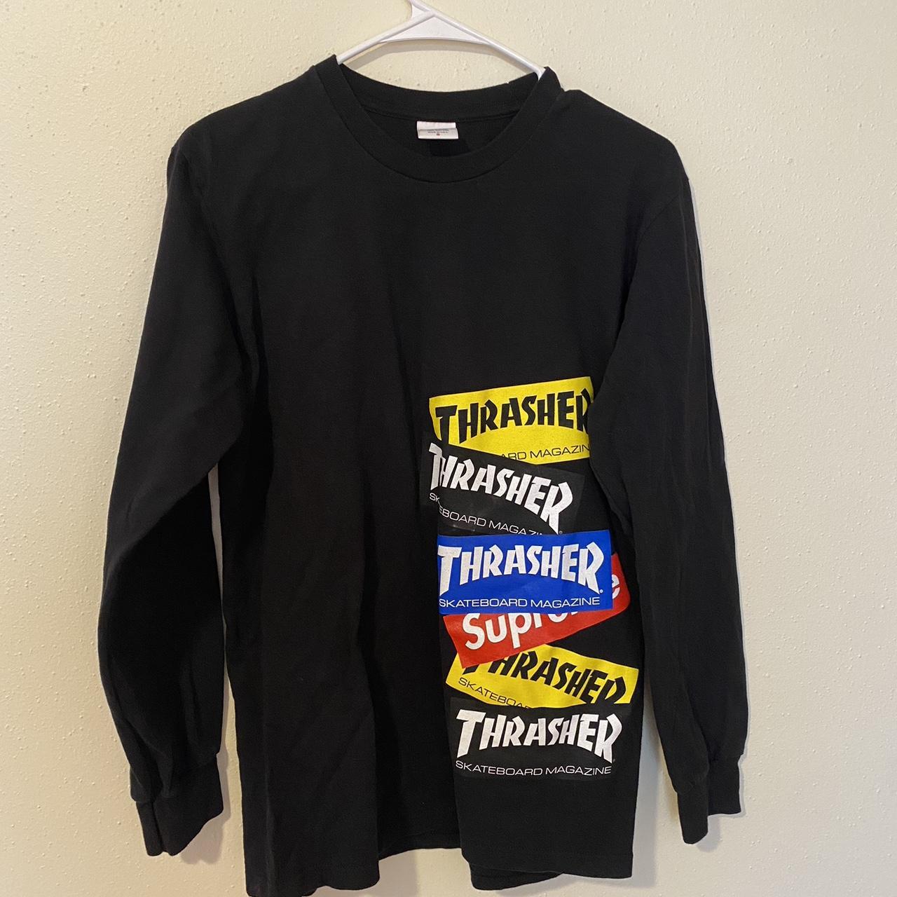 BRAND NEW: Thrasher/Supreme long sleeve tee Size:... - Depop