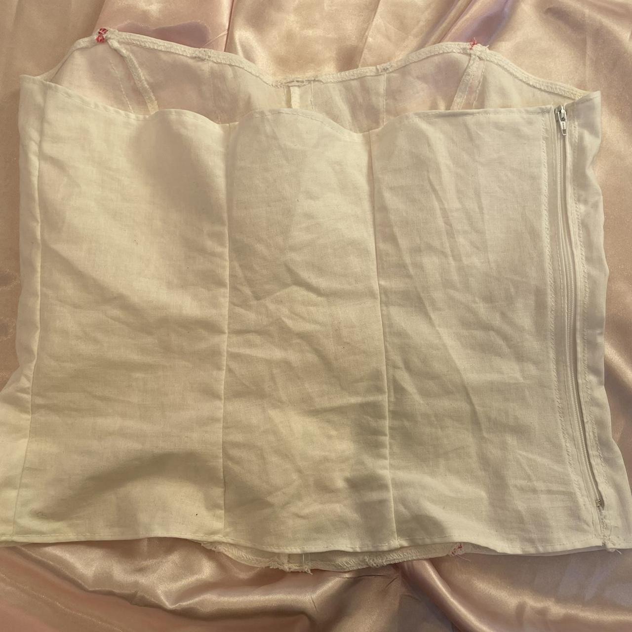 Ribbon lace bustier Hand made by me 🎀 34” between... Depop