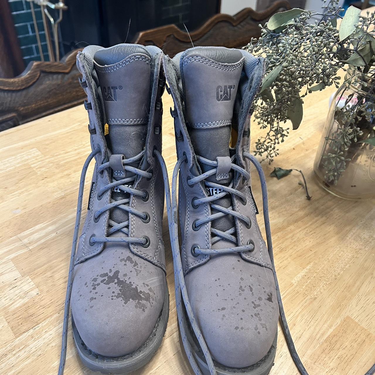 cat steel toe waterproof boots