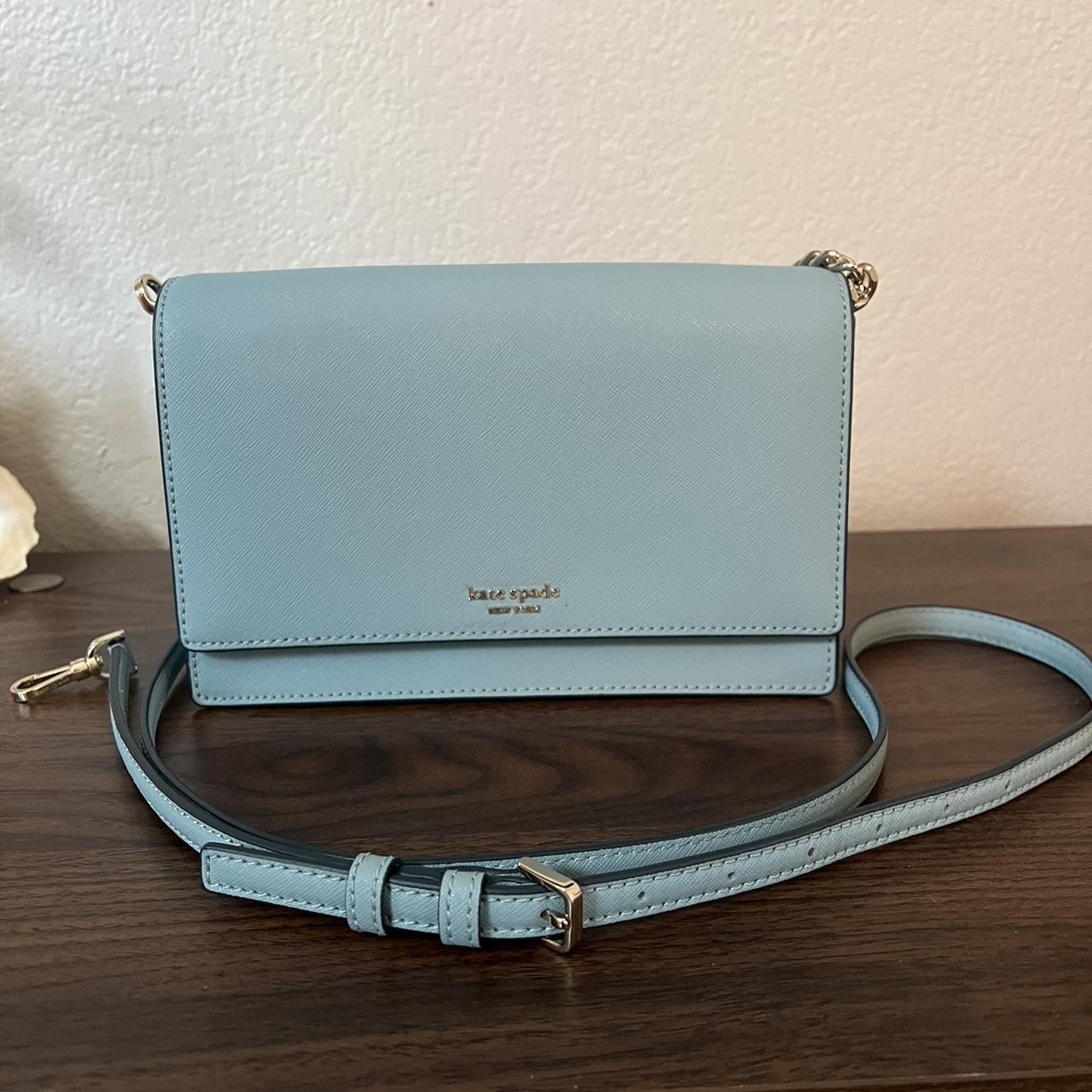 Bright blue Kate Spade crossbody bag. Small/medium - Depop