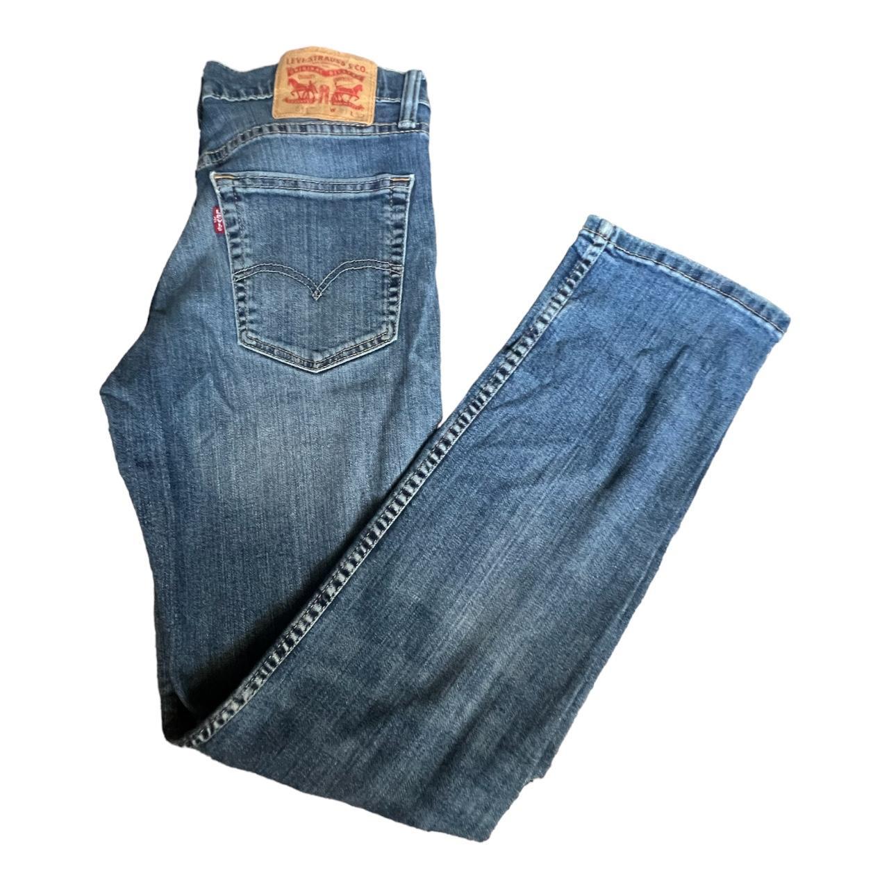levi 511 denim jeans size 30x32 slim/skinny fit no... - Depop