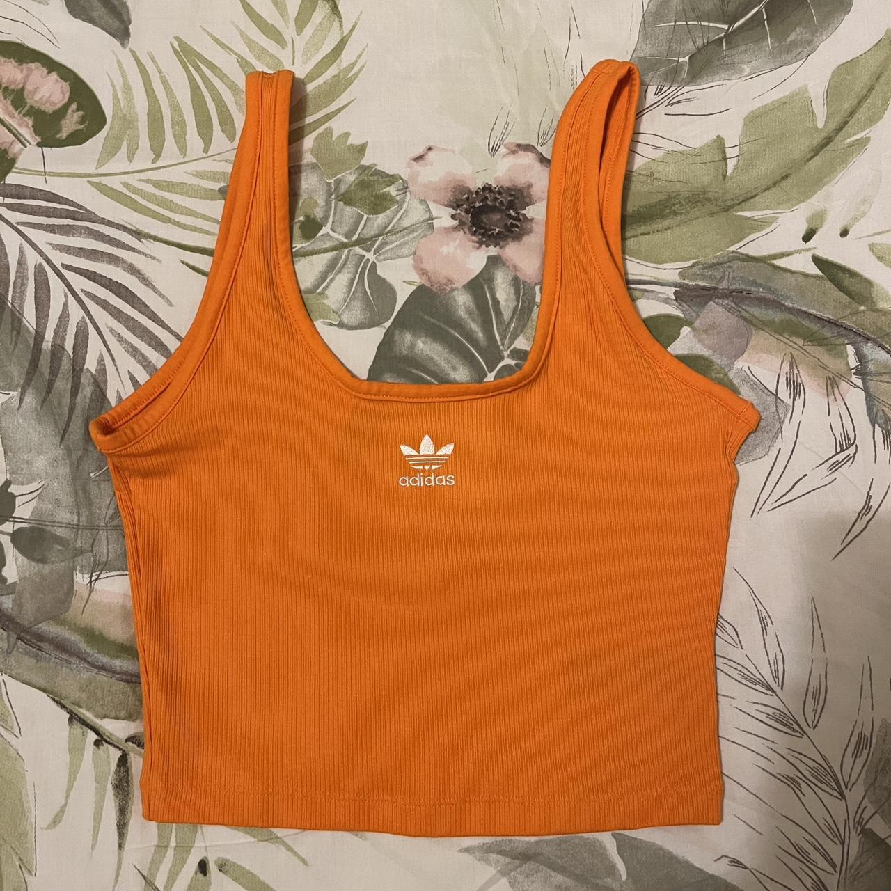 Adidas Orange Tank Top Never worn size 8