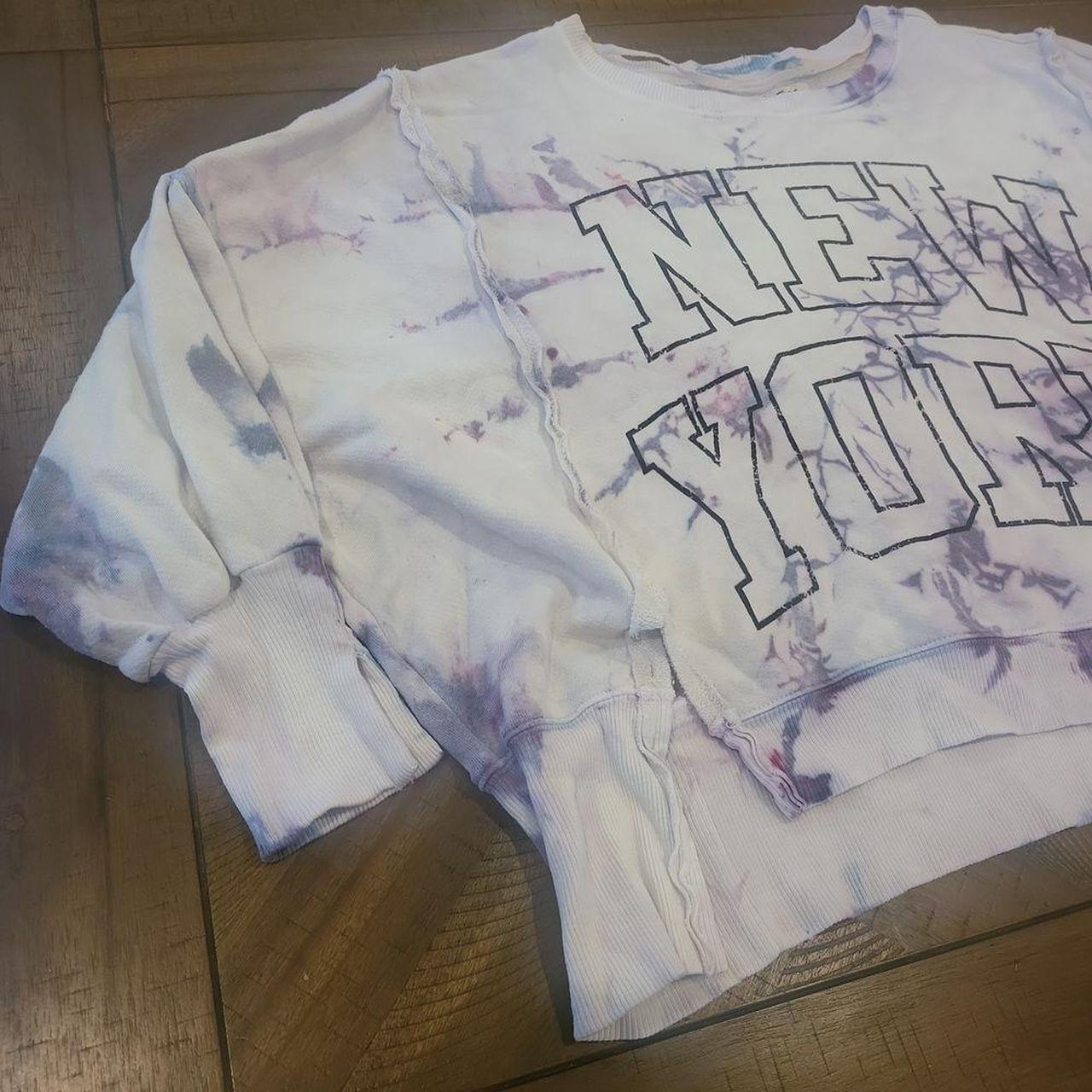 NWOT Free People Camden Sweatshirt authentic Tie Dye