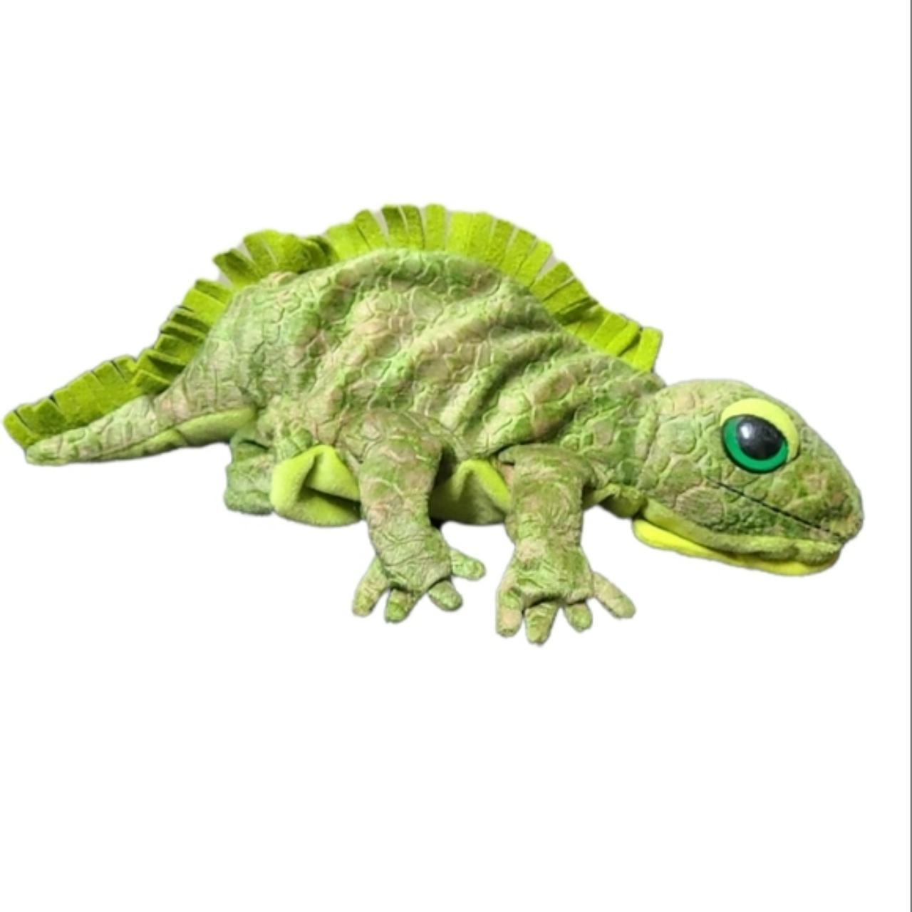 Caltoy hand puppet reptile iguana plush Caltoy hand... - Depop