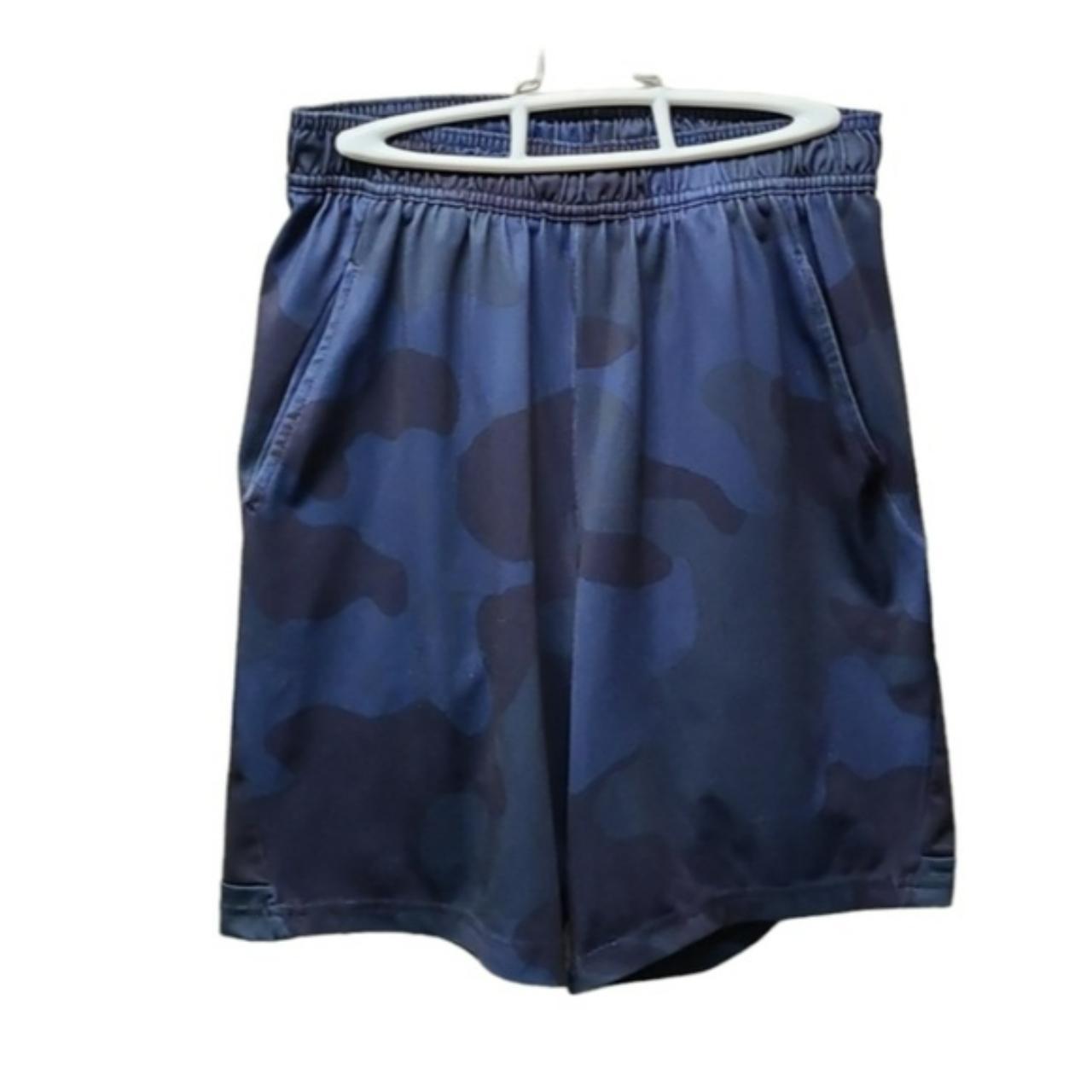 All in Motion men's camouflage blue athletic shorts... Depop