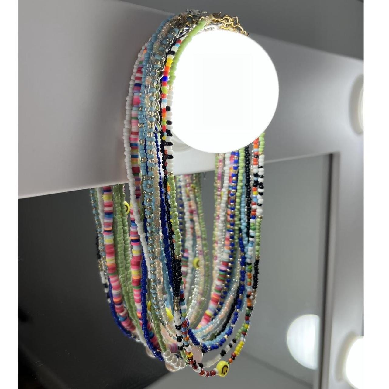 Mardi Gras Beads Costume Jewelry Mardi Gras Costume 10 Bulk Beaded Necklaces  | eBay