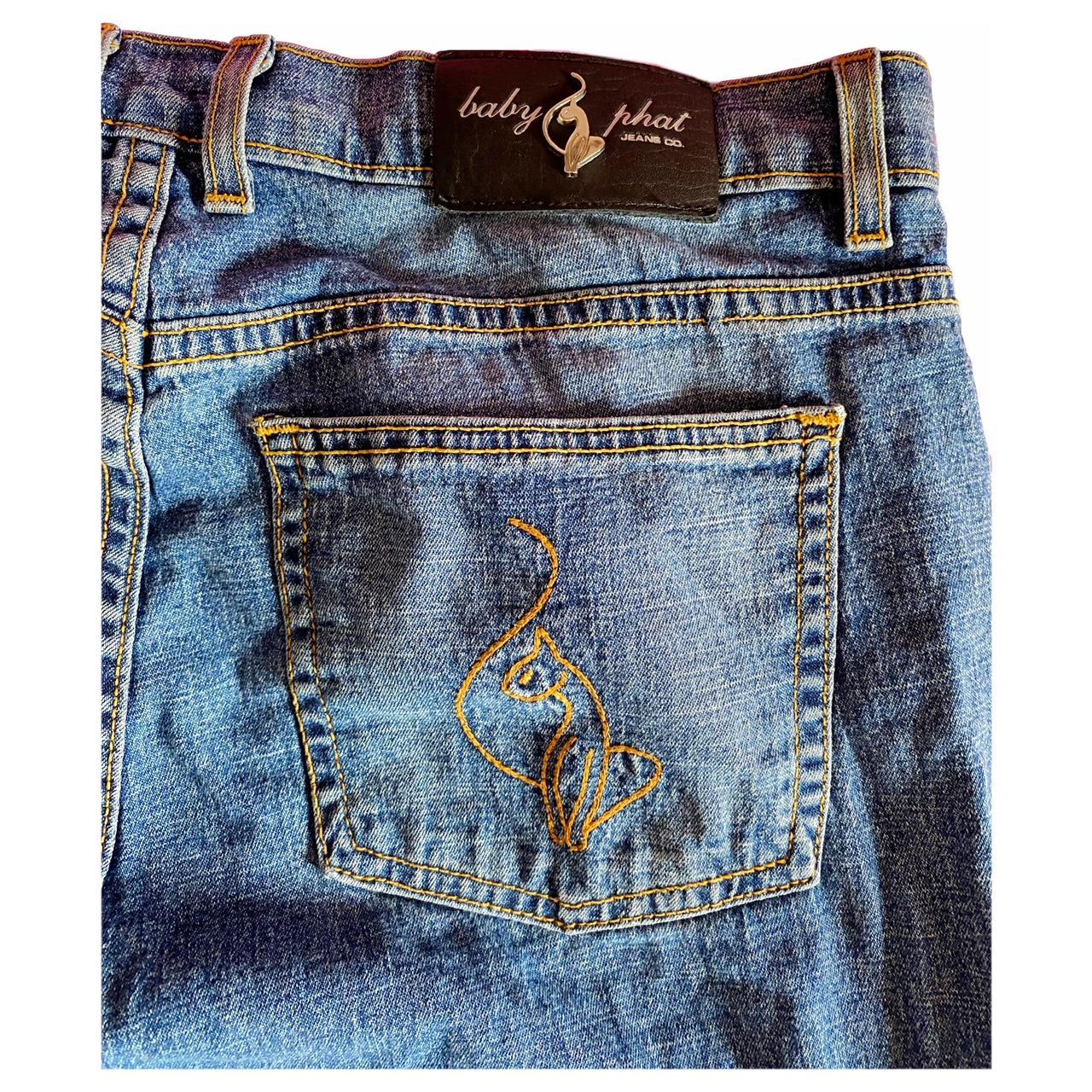 Baby Phat Women's Blue Jeans | Depop