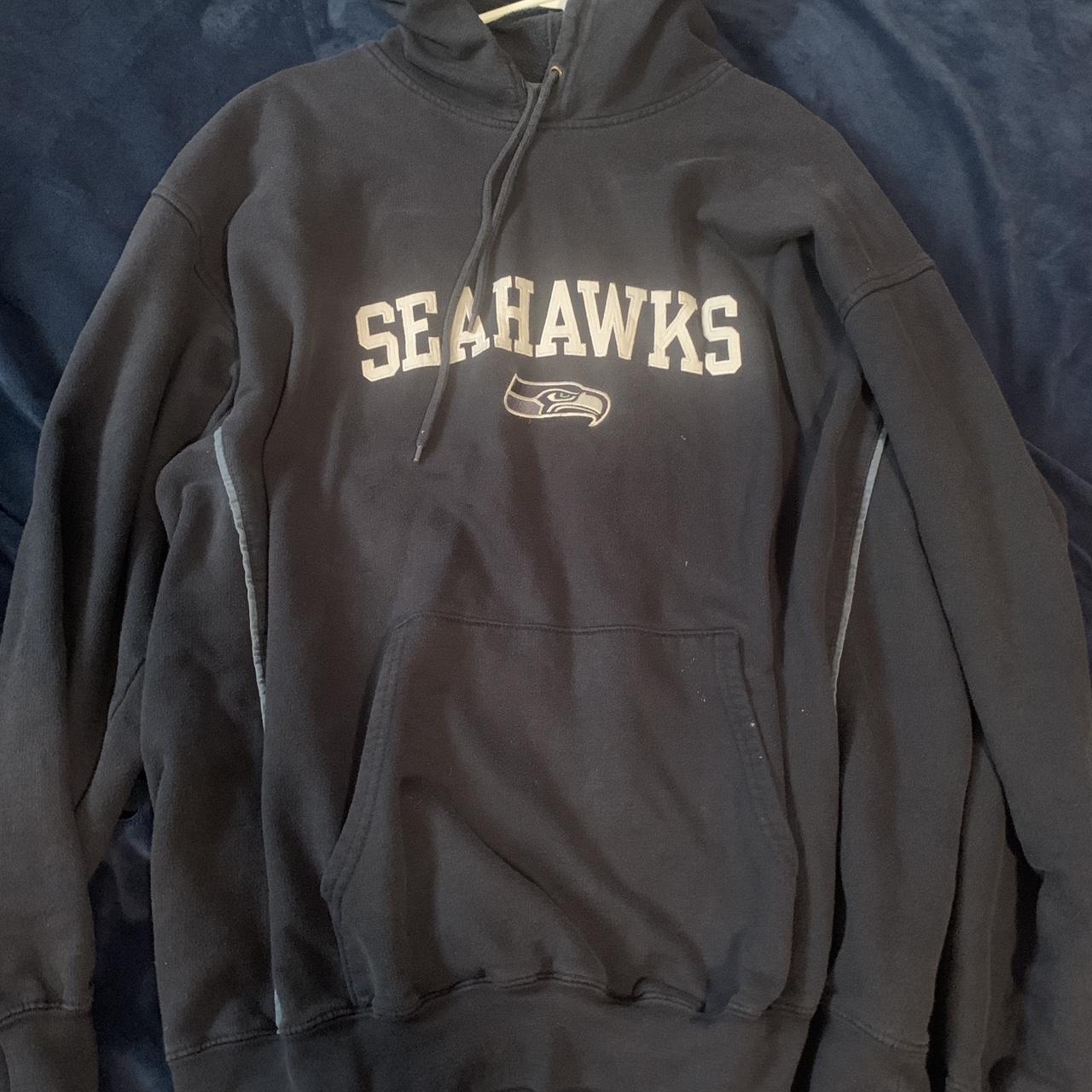 Vintage Seahawks Pullover Good condition-minor tear - Depop