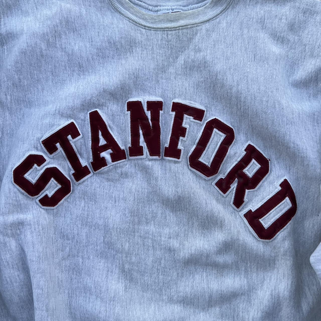 Vintage Stanford Reverse Weave Crewneck Size XL... - Depop