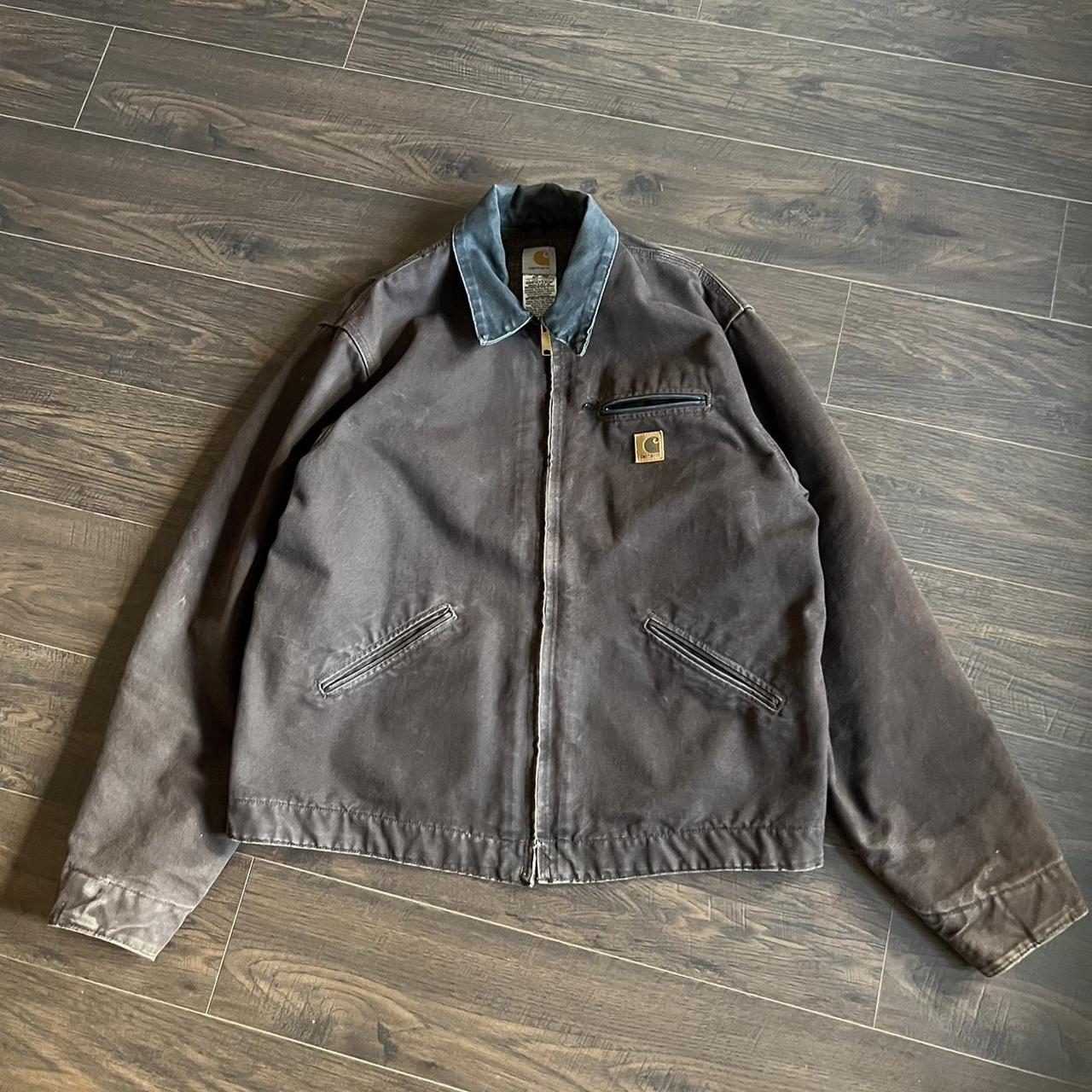 Brown Carhartt Detroit jacket perfect for your... - Depop