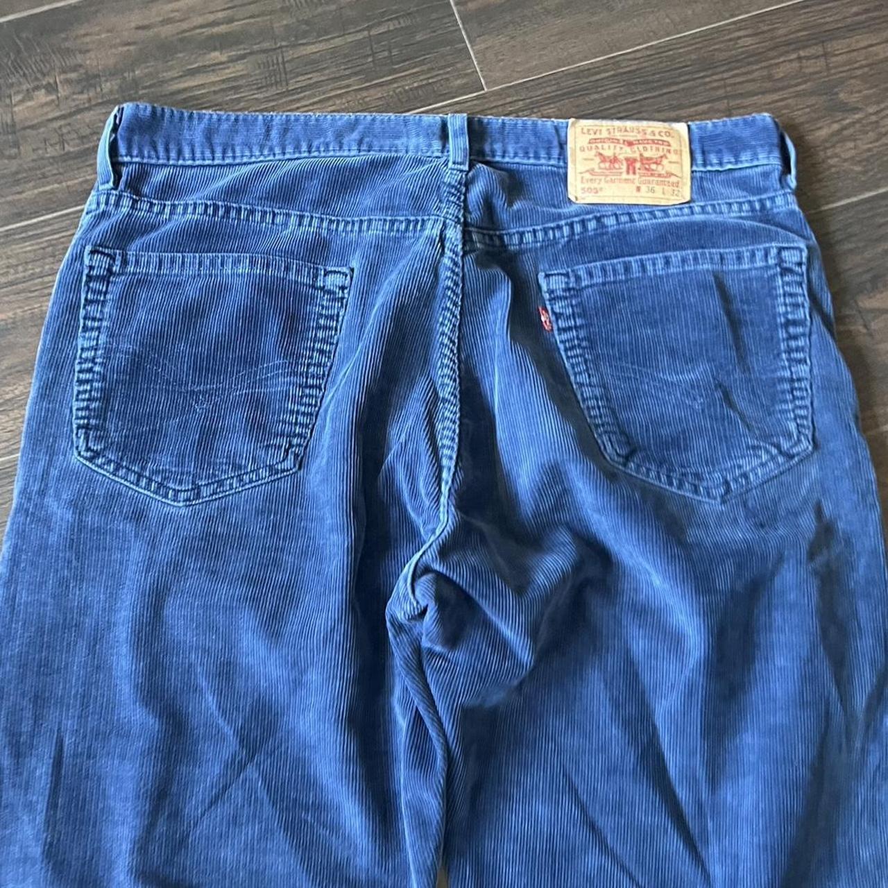 Vintage blue corduroy Levi’s pants Waist is 34”... - Depop